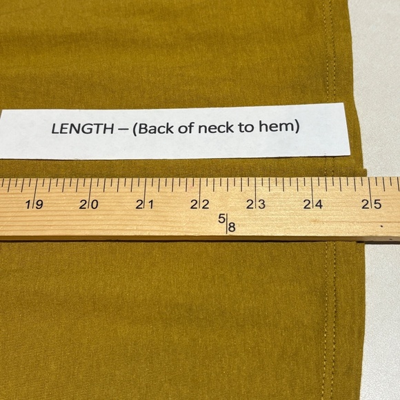 J Jill Women ¾ Sleeve Embroidered Cotton Tunic Blouse Sz S Mustard Boho Comfort - Picture 9 of 10